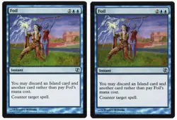 Foil x2 2x 2010 Duel Decks: Elspeth vs Tezzeret Blue Uncommon Instant MTG NM AZ1 - Image 1