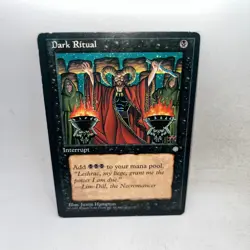Dark Ritual 8 Common Ice Age Magic: The Gathering Heavily Played - Image 1