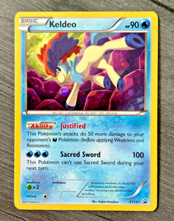 Keldeo XY191 X & Y Cosmos Holo Ultra Rare Black Star Promo Pokemon Card - Image 1