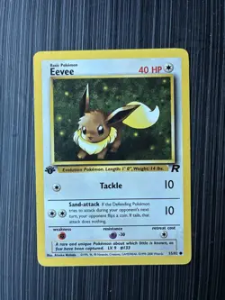 POKEMON EEVEE 55/82 1ST EDITION TEAM ROCKET LP - Image 1