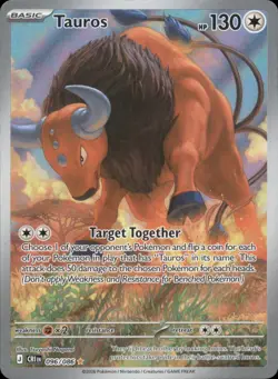 Tauros 096/086 Holo - Pokemon ME04: Chaos Rising - NM - Image 1