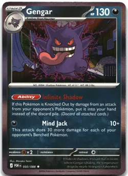Gengar 050/088 Rare Perfect Order Pokemon Holo Near Mint - Image 1