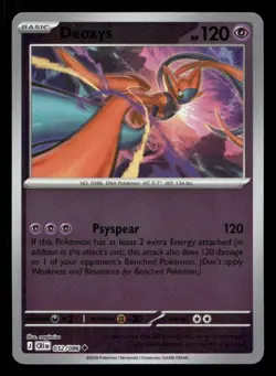 Deoxys 032/086 Chaos Rising Reverse Holo NM/M Pokemon - Image 1