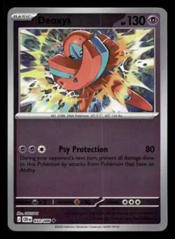 Deoxys 033/086 Chaos Rising Reverse Holo NM/M Pokemon - Image 1