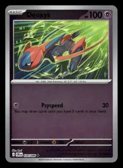 Deoxys 034/086 Chaos Rising Reverse Holo NM/M Pokemon - Image 1