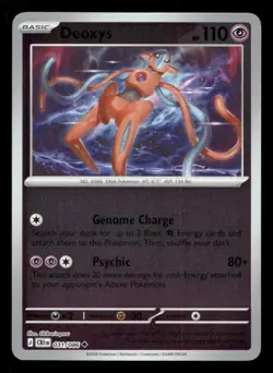 Deoxys 031/086 Chaos Rising Reverse Holo NM/M Pokemon - Image 1