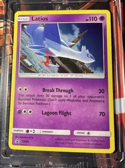 Pokemon 2017 - Latios Cosmo Holo SWIRL - Sun & Moon Black Star Promo #SM88 - NM - Image 3