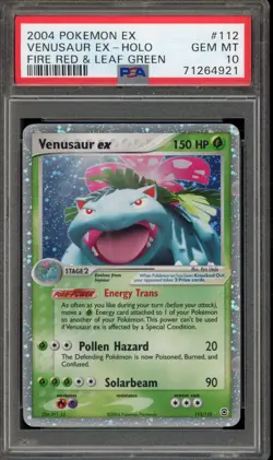 Pokemon Venusaur ex EX Fire Red & Leaf Green Holo Ultra Rare #112 PSA 10 - Image 1