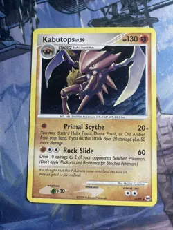2009 Pokemon TCG - KABUTOPS Arceus Set COSMOS HOLO Foil Rare Platinum 4/99 - Image 2