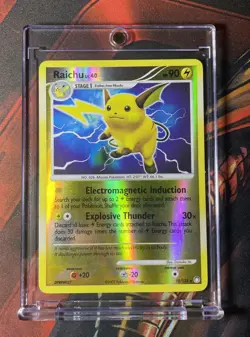 DPBP#027 - Raichu 15/123 Reverse Holo Mysterious Treasures - Pokemon 2007 - Image 1