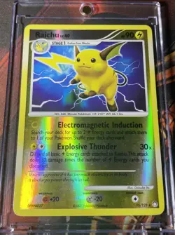 DPBP#027 - Raichu 15/123 Reverse Holo Mysterious Treasures - Pokemon 2007 - Image 3