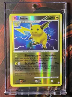 DPBP#027 - Raichu 15/123 Reverse Holo Mysterious Treasures - Pokemon 2007 - Image 4