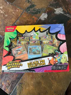 Pokemon Ascended Heroes First Partner Deluxe Pin Collection Sealed New - Image 1