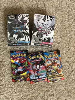 Pokemon TCG Scarlet Violet White Flare + Black Bolt Booster Bundle 2-Pack - Image 1