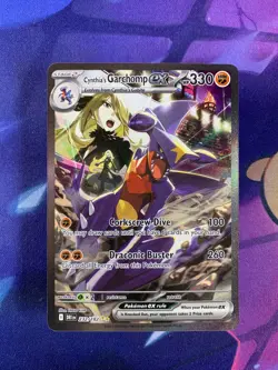 Pokemon TCG Cynthia's Garchomp ex SV10 232/182 Secret Rare Full Art Holo EN - Image 3