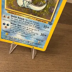 Pokemon TCG Vaporeon 12/64 Holo Rare Jungle 1999 Vintage MP - Image 4
