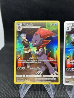 Pokemon TCG Weavile 238/236 & 051/049 Secret Rare CHR Cosmic Eclipse / sm11b Lot - Image 2