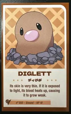 DIGLETT - POKEMON CHIBI CCG CUTE COLLECTION - Image 1