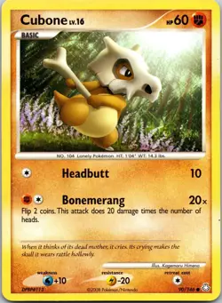CUBONE - 90/146 - LEGENDS AWAKENED - - LP - Image 1
