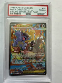 2025 Pokemon Meg En Mega Kangaskhan ex #182 Special Illustration Rare PSA 10 - Image 1