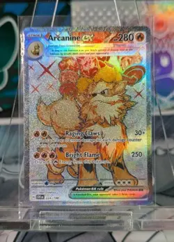 Arcanine EX 224/198 Full Art Ultra Rare - Pokemon TCG Scarlet & Violet NM - Image 1