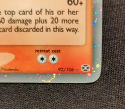 Pokemon TCG Camerupt ex 92/106 EX Emerald 2005 Holo RARE Excellent Condition - Image 4