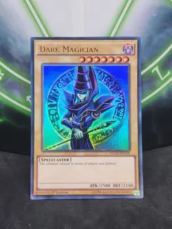 Yugioh Dark Magician YGLD-ENC09 1st Edition Ultra Rare NM - Image 1