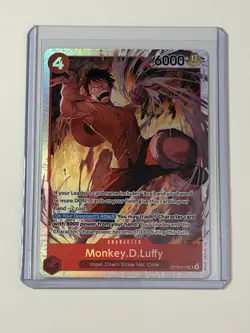 Monkey.D.Luffy Super Rare SR OP16-015 The Time of Battle Foil One Piece - Image 1