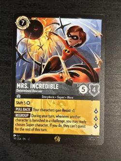 Disney Lorcana - Mrs. Incredible Determined Rescuer 195/204 - Legendary - Wilds - Image 1