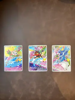First Partners Vol 1 Gen 7 Promo Cards Rowlet 043/Litten 044/Popplio 045 NM+ - Image 2