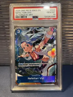 One Piece Cards PSA 10 VIVI EB02-026 ANIME 25TH COLLECTION EXTRA BOOSTER English - Image 1