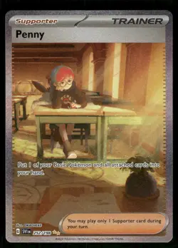 Pokemon Cards Penny 252/198 Scarlet & Violet Special Illustration Rare NM *2 - Image 1