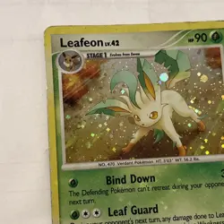 Pokemon TCG Leafeon Holo Rare Majestic Dawn 7/100 Card 2008 - Image 2