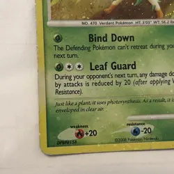 Pokemon TCG Leafeon Holo Rare Majestic Dawn 7/100 Card 2008 - Image 5