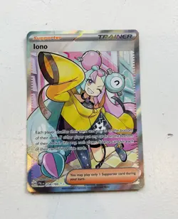 Iono 254/193 Pokemon Paldea Evolved Full Art Ultra Rare Card LP - Image 1
