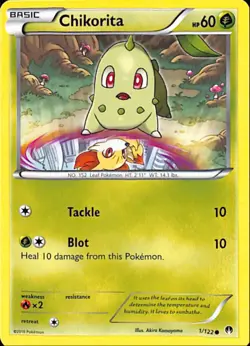 Chikorita 1/122 - Breakpoint - Common - Pokemon Card TCG - LP - Image 1