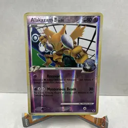 2009 Pokemon Platinum Rising Rivals 38/111 Alakazam Reverse Holo LP Rare Card - Image 1