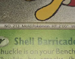 Pokemon TCG Shuckle 11/123 2010 HeartGold & SoulSilver Holo Rare Card - MP - Image 3