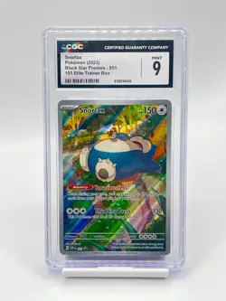 SV: Scarlet & Violet Promo Cards #051 Snorlax CGC 9 MINT Promo,Holo - Image 1