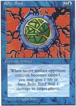 4x Relic Bind ~ Near Mint 4th Edition Fourth MTG Magic x4 4 UltimateMTG Playset - Image 1