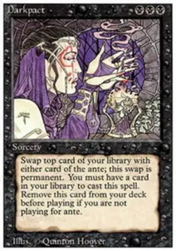 Darkpact ~ Moderately Played 3rd Edition Revised MTG Magic UltimateMTG Black Car - Image 1