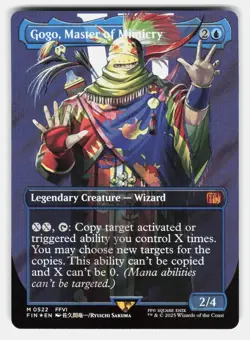 GOGO, MASTER OF MIMICRY (BORDERLESS) (SURGE FOIL) 522 - MTG - SAKUMA NM/M - Image 1