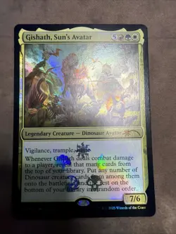 MTG - Gishath, Sun's Avatar | Foil Promo PRM 11 | NM - Ships Fast 🦖 - Image 1