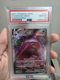 GENGAR VMAX #157 PSA 10 - 2021 POKEMON SWORD & SHIELD FUSION STRIKE FULL ART - Image 1