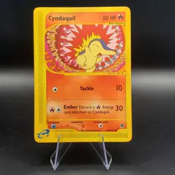 Pokemon TCG Cyndaquil Expedition Base Set, Card 105/165, Regular Common LP - Image 1