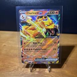 Pokemon TCG Charizard EX Scarlet & Violet Holo Double Rare Card 006/165 - Image 1