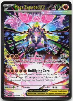 Mega Zygarde ex 120/088 Holo Special Illustration Rare Perfect Order Pokemon NM - Image 1