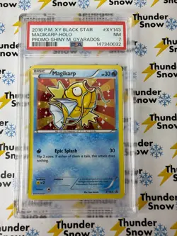 Magikarp Holo #XY143 2016 Pokemon Promo Shiny M Gyyarados PSA 7 - Image 1