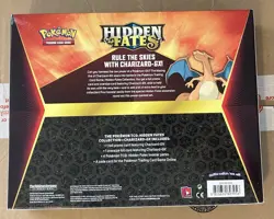 Pokemon Hidden Fates Charizard GX Collection Box 4 Booster Pack Promo Jumbo Card - Image 2