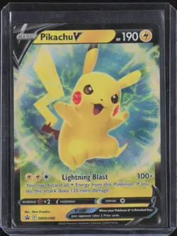 Pokemon TCG Pikachu V SWSH198 Promo See Photo - Image 1